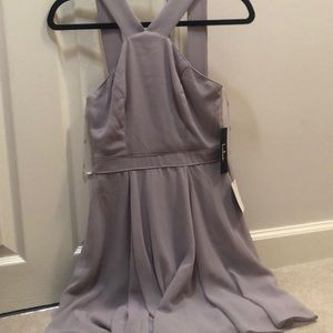 Lavender cross strapped dress